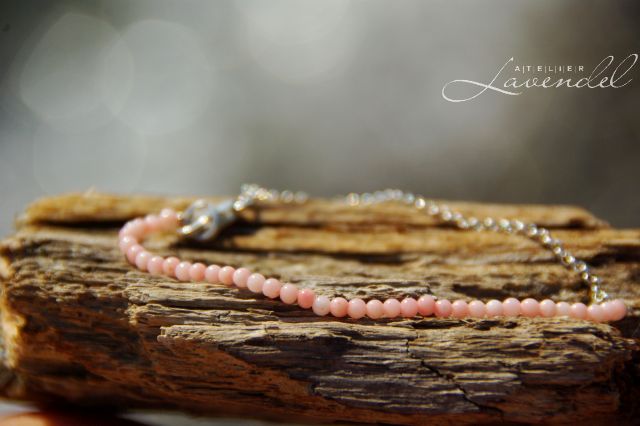 genuine pink coral bracelet by Atelier Lavendel