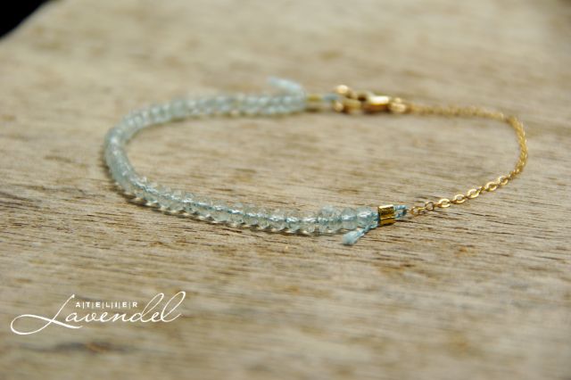 Genuine Aquamarine Bracelet by Atelier Lavendel