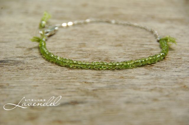 Genuine Peridot Bracelet by Atelier Lavendel