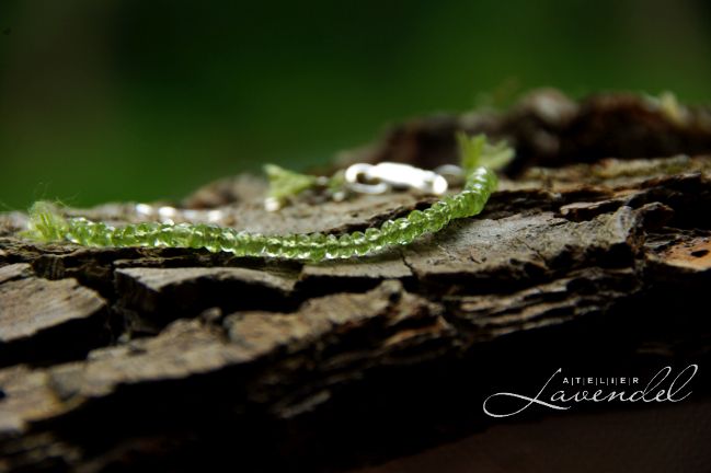 Genuine Peridot Bracelet by Atelier Lavendel