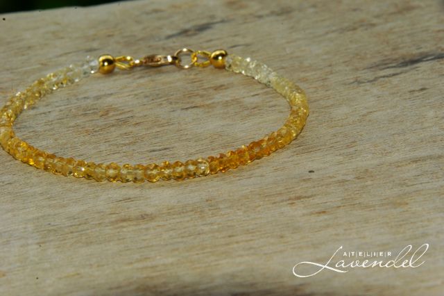 shaded citrine bracelet by Atelier Lavendel. Handmade in Germany