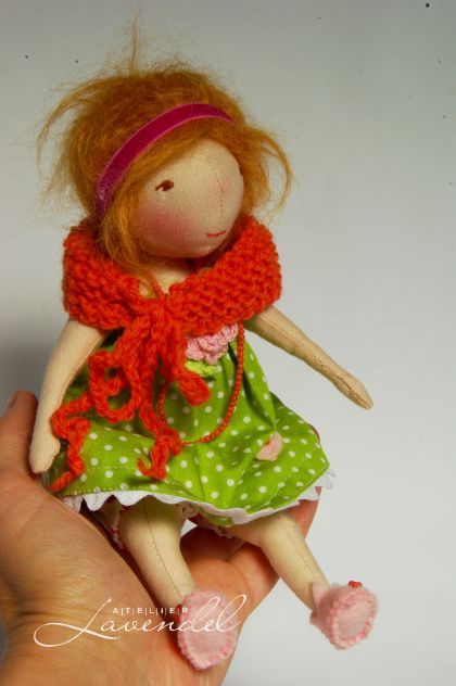 Honey, collectible handmade doll by Atelier Lavendel. Handmade in Germany.