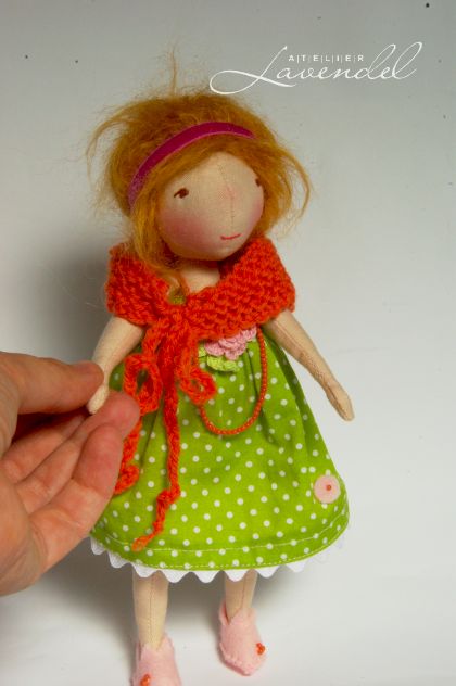 Honey, collectible handmade doll by Atelier Lavendel. Handmade in Germany.