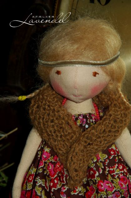 Art cloth dolls for sale. Handmade by Atelier Lavendel