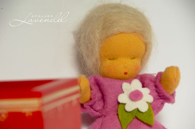 Vintage inspired baby doll. Handmade by Atelier Lavendel.