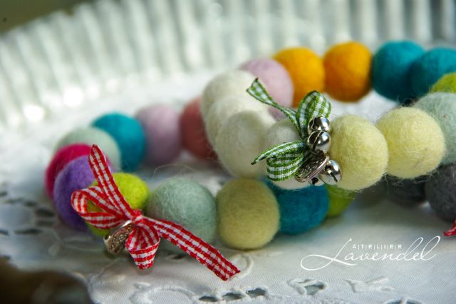 Read more about the article Rainbow Dreams: Merino Wool and Silver Bells Bracelets