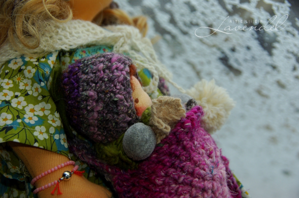 natural fibres art cloth doll, handmade by Atelier Lavendel is lovingly handmade using all natural, organic materials. Handmade in Germany.