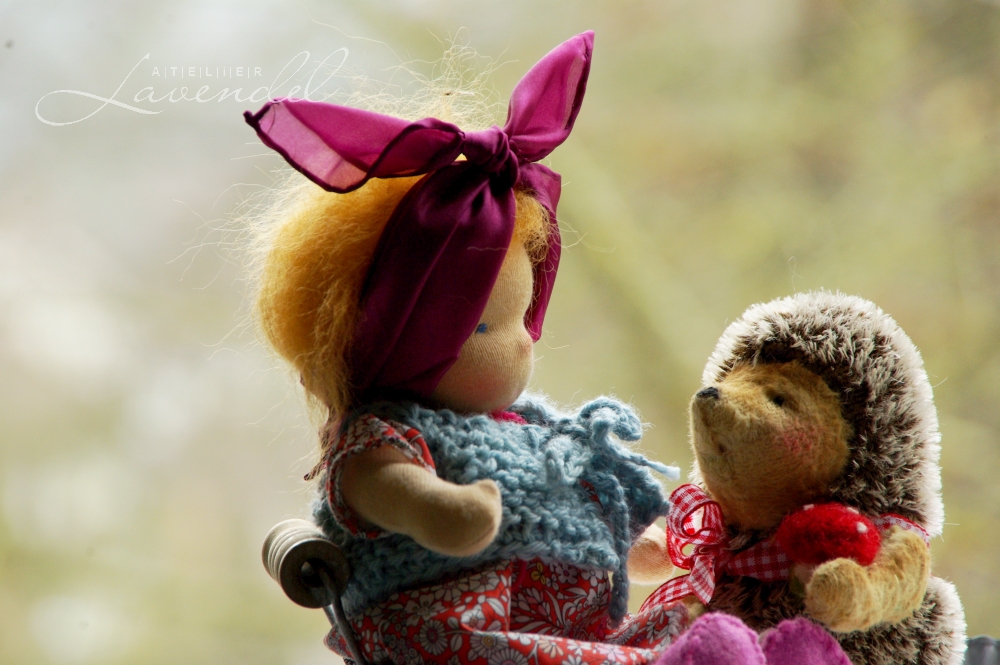 Handcrafted Waldorf dolls by Atelier Lavendel are carefully made using all natural organic materials.