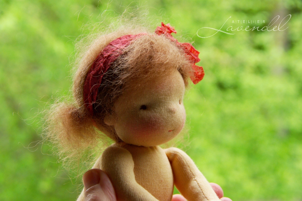 Little Waldorf dolls by Atelier Lavendel are made wit lots of love and care, using all natural organic materials.