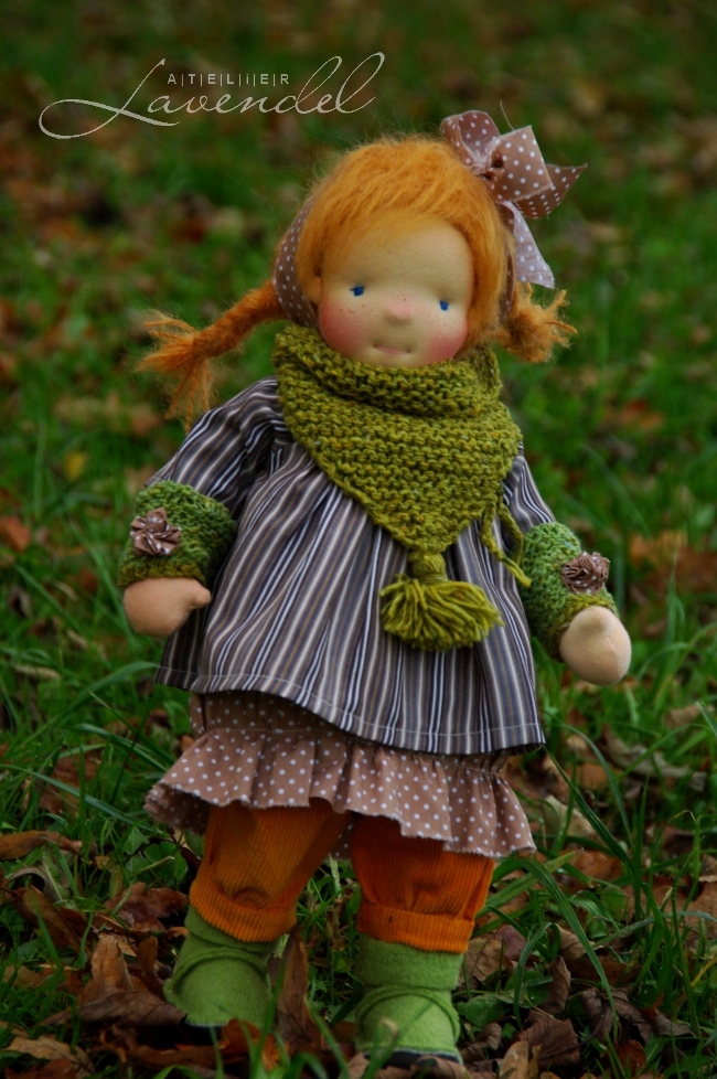 ooak Waldorf doll by Atelier Lavendel, meet Lottie! Standing 16inches (41cm), handmade by Atelier Lavendel with lots of  love and of care. 