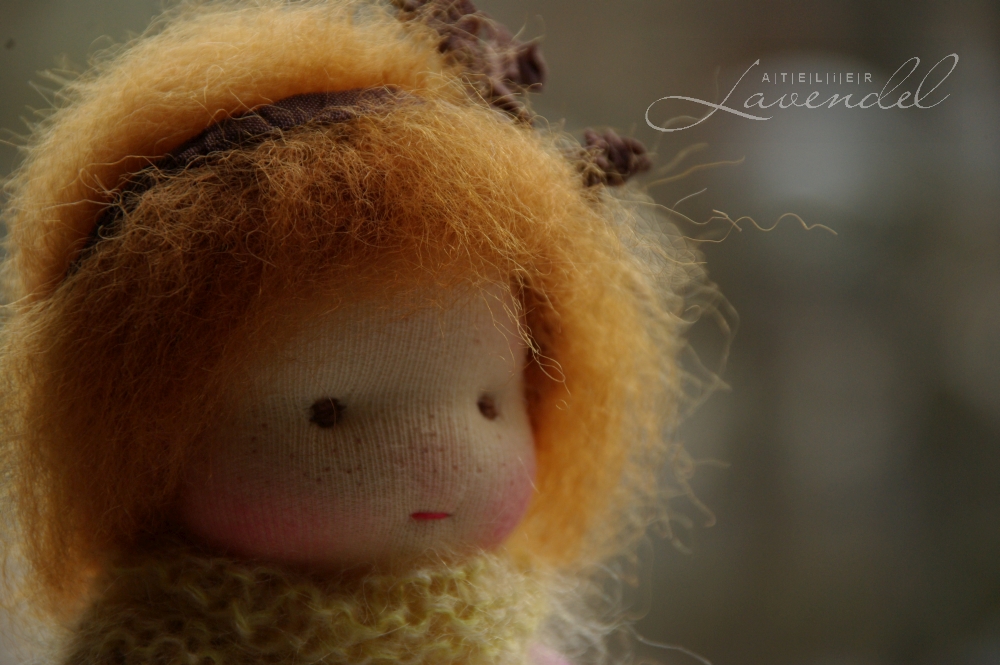 organic Waldorf cuddle doll: meet Anita, lovingly handmade by Atelier Lavendel with lots of love and care. All natural high quality organic materials.