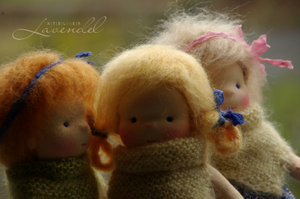 ooak natural fiber doll by Atelier Lavendel: meet Rita, standing 9 inches, handmade with love and care. Handmade in Germany.